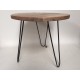 Table iron/wood 55x55