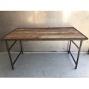 Folding table wood,iron fr.160x80H80cm (5124)