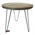 Table iron/wood 55x55
