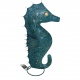 Seahorse iron blue 50cm. (7265)