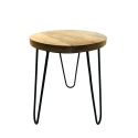 Table wooden top D35H50cm (7989)