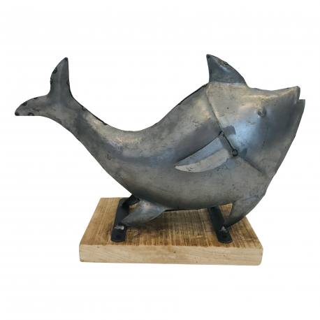 Fish on stand steel(5967)