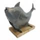 Fish on stand steel(5967)