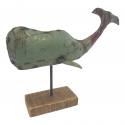Whale on wooden stand(5969)