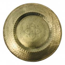 Plate gold D38cm(3009)