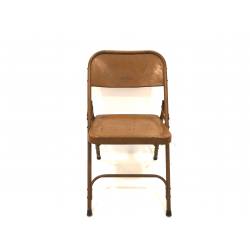 Antique iron folding chair (7399)