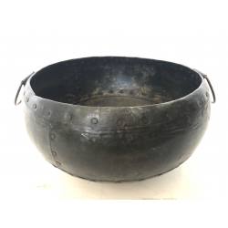 Old iron bowl 38x38 H18cm (7738)