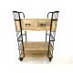 Trolley with 2 drawers steel 84x40H110cm