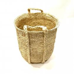 Basket sisal bleached L (3911)