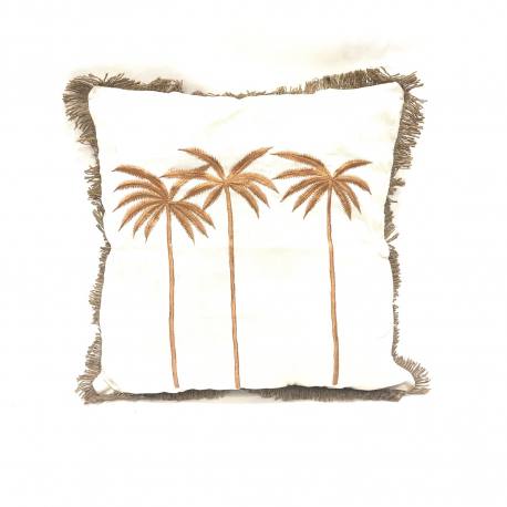 Pillow palm brown 50x50cm(3967)