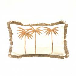 Pillow palm brown 50x30cm(3968)