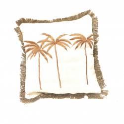 Pillow palm brown 40x40cm(3969)