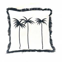 Pillow palm black 50x50cm(3969)