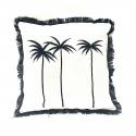 Pillow palm black 50x50cm(3970)