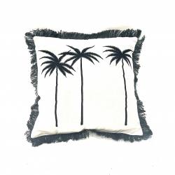 Pillow palm black 40x40cm(3972)