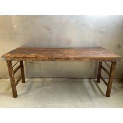 Old market folding table 175x60H80cm