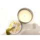 Can with candle wh/gold (80003)