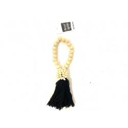 Chain beads short black (80092)