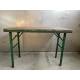 Old market table green legs (5495)