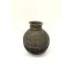 Vase rattan/wood L H48cm (80064)