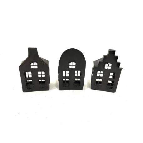 Small house f. candle 9x6H15cm (80137)