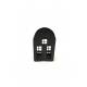 Small house f. candle 9x6H15cm (80137)